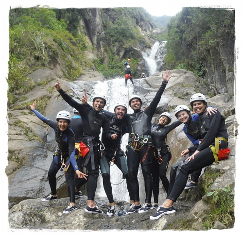 Canyoning Chamana Water Fall Baños de Agua Santa Ecuador